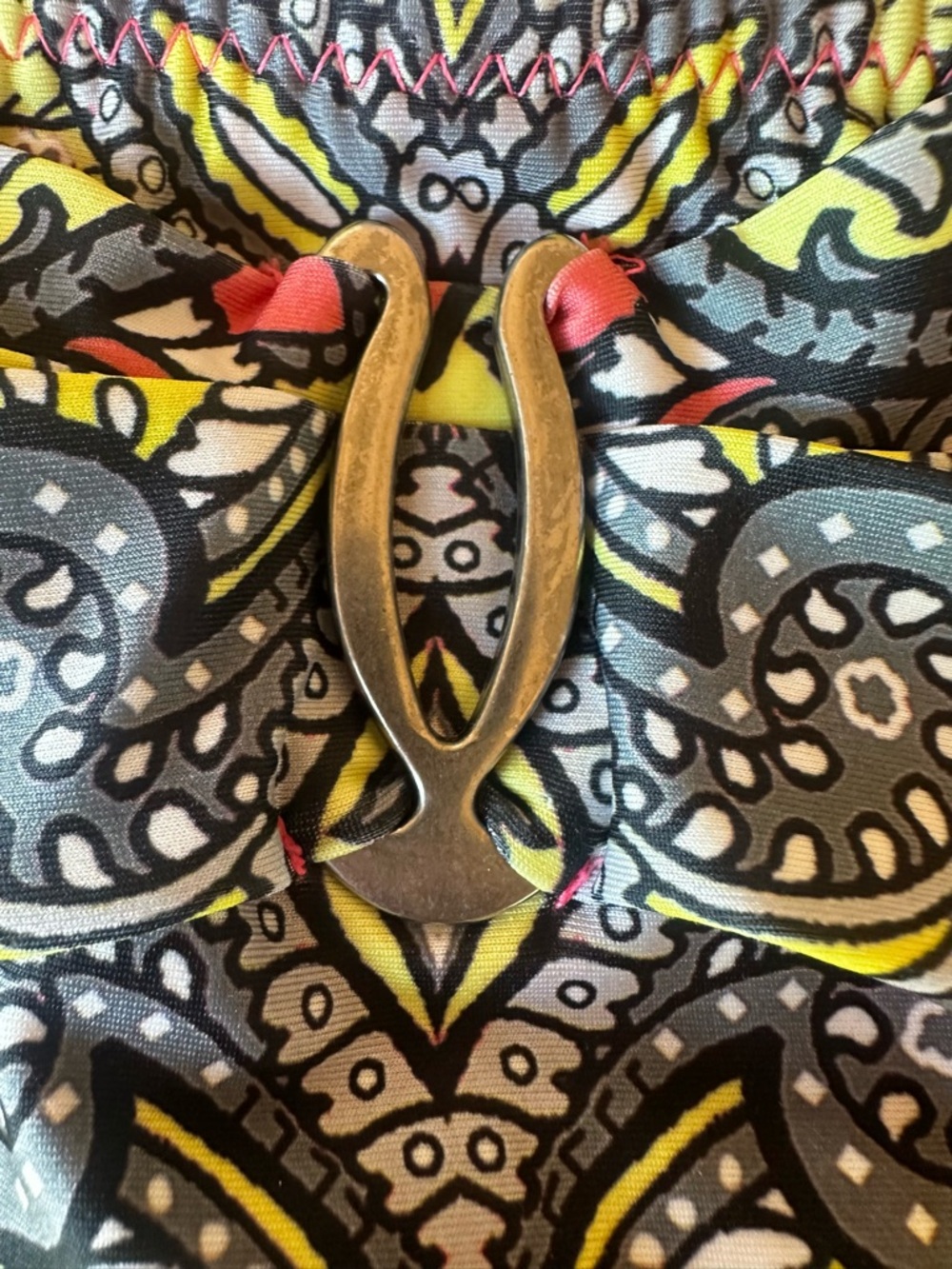 BECCA Rebecca Virtue Bikini Mixed Size Set Paisley Bandeau Print. Boho Swimsuit - Picture 11 of 13